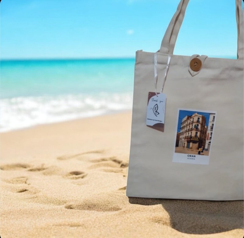 Tote Bag Oran avec fermeture bouton
