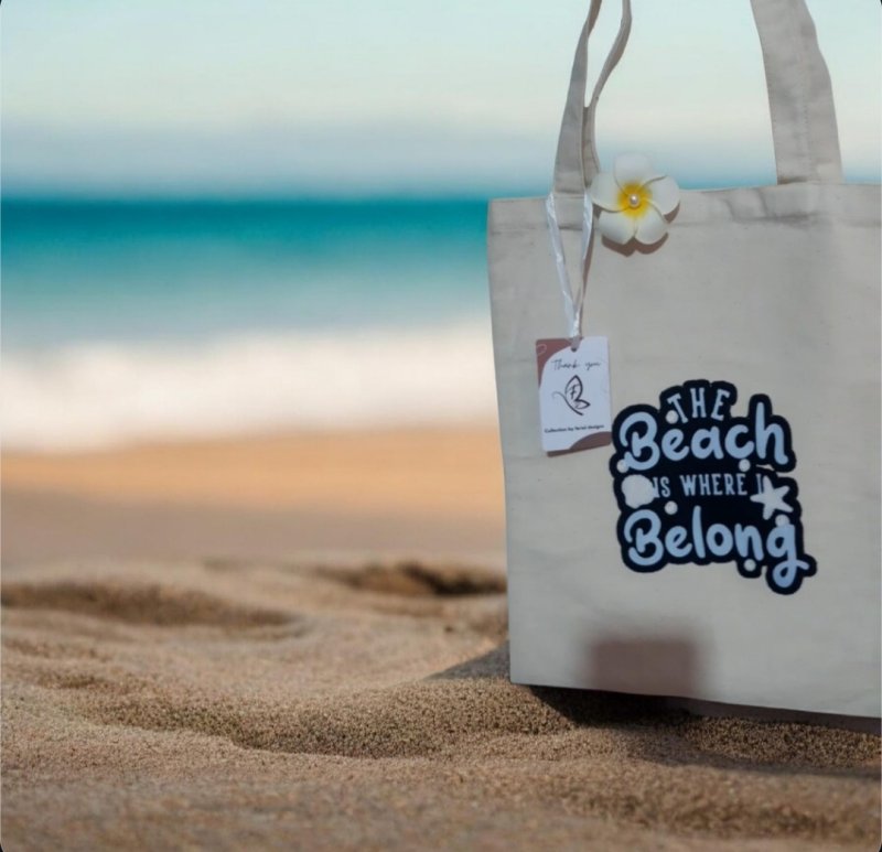 Tote Bag Beach sans fermeture